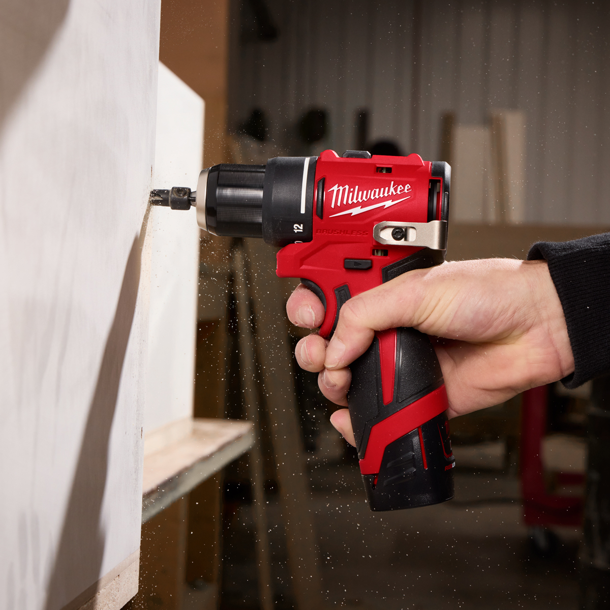 Milwaukee M12BLPDRC-0C Brushless Compact Percussion Drill/Driver Body Only with Free Case